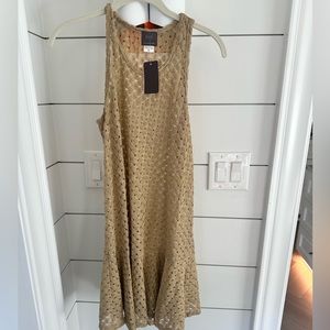 Gold coverup dress